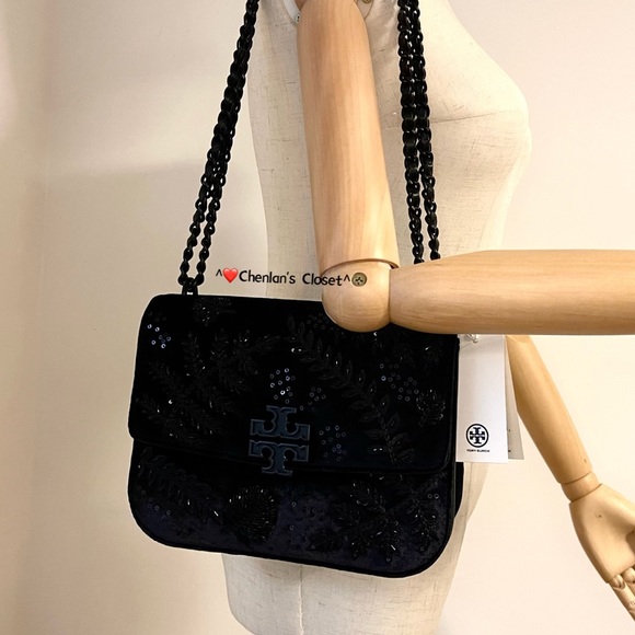 🔥NeW! Tory Burch Britten Embellished Adjustable Shoulder Bag - Picture 6 of 14